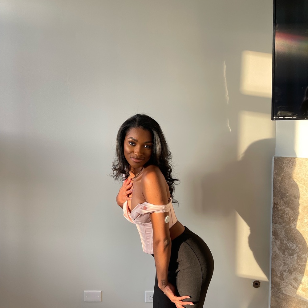 House of CB Blush Pink Draped Corset Top - Picture 3 of 3